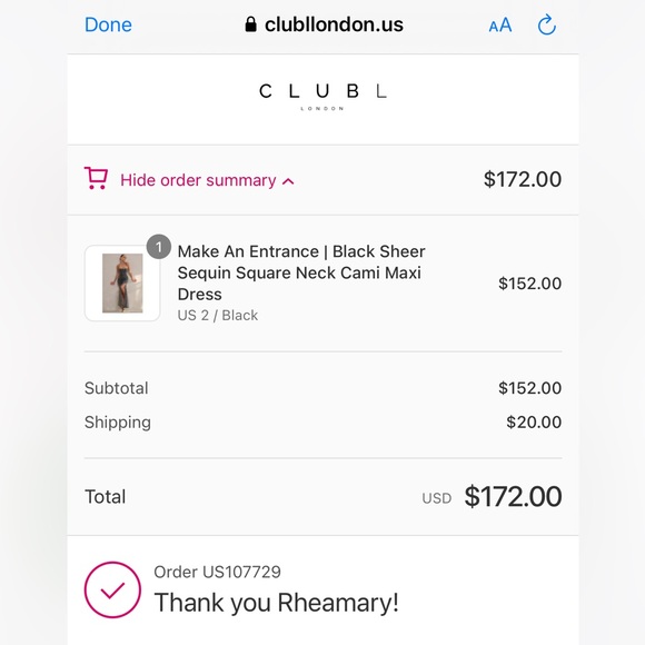 Sequin Square Neck Maxi Dress - Picture 4 of 4